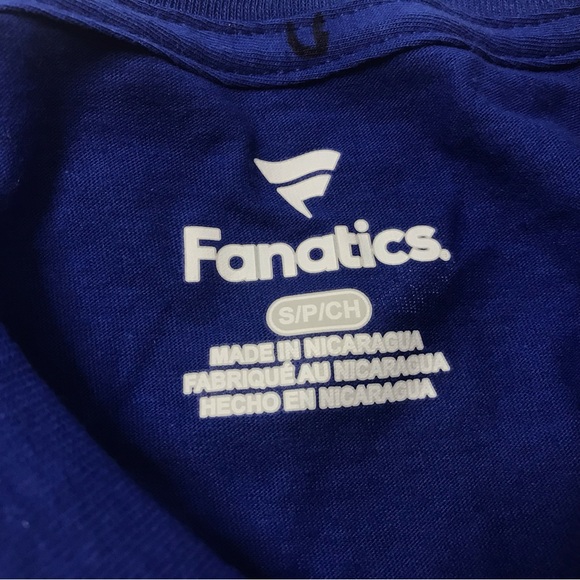 Fanatics Texas Rangers T-shirt Size S Blue Shortsleeved Tee Top New Crewneck New - Picture 2 of 6